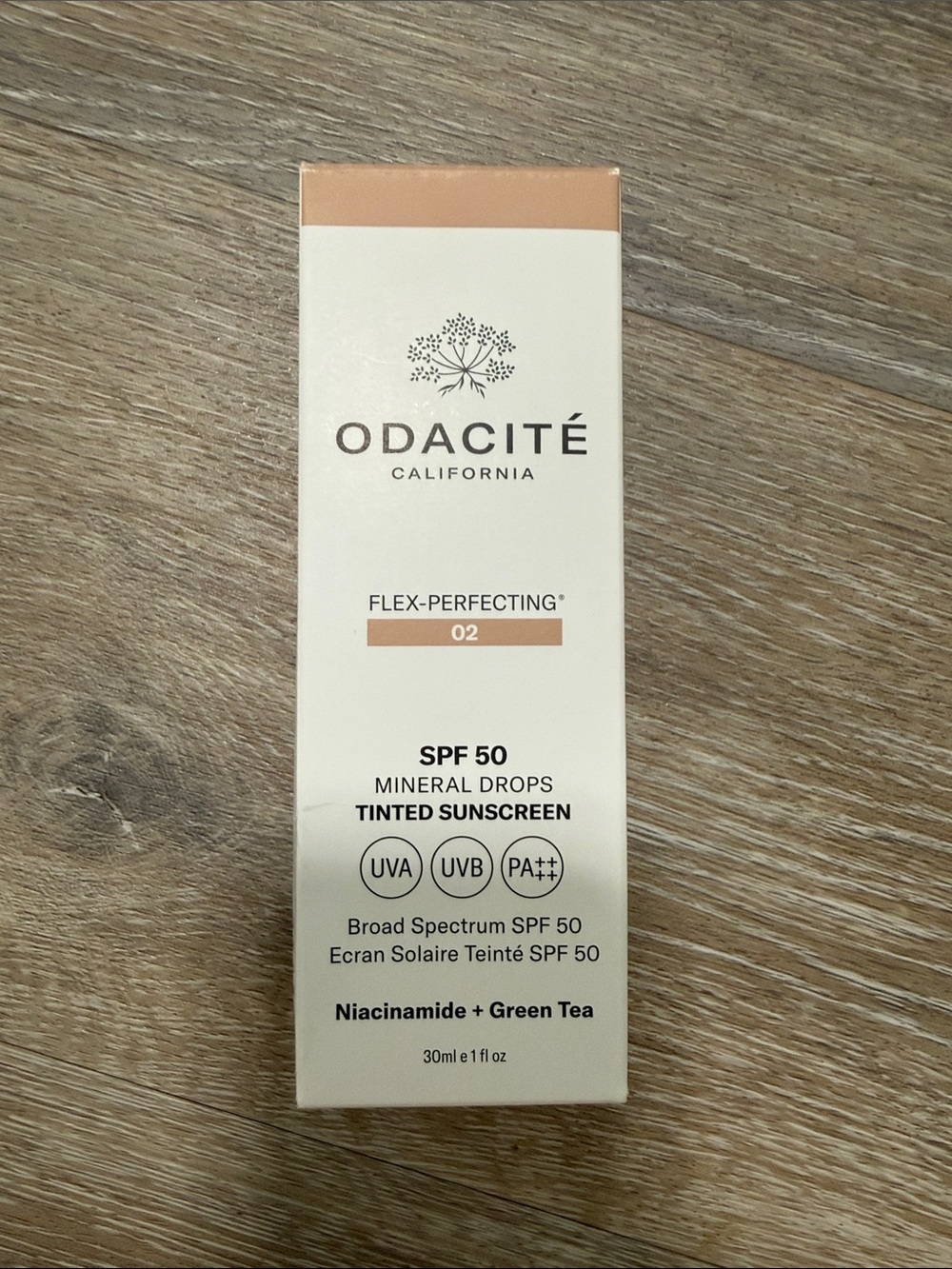 Odacite Flex-Perfecting Tinted Sunscreen SPF 50 - Shade 02 NEW in box